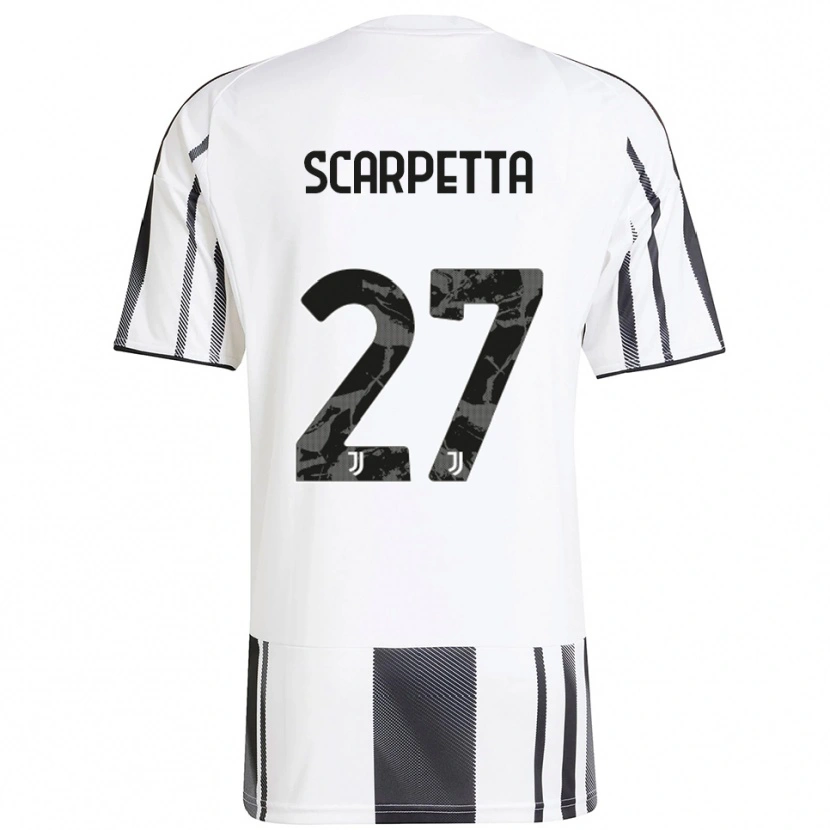 Danxen Damen Jacopo Scarpetta #27 Weiß Schwarz Heimtrikot Trikot 2025/26 T-Shirt Schweiz