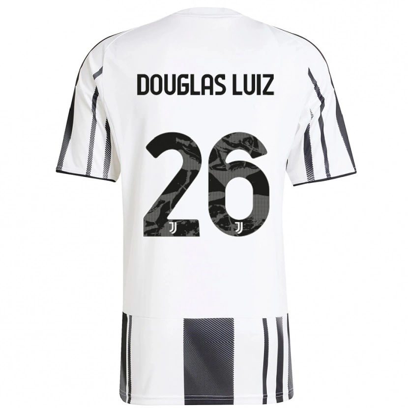 Danxen Damen Douglas Luiz #26 Weiß Schwarz Heimtrikot Trikot 2025/26 T-Shirt Schweiz