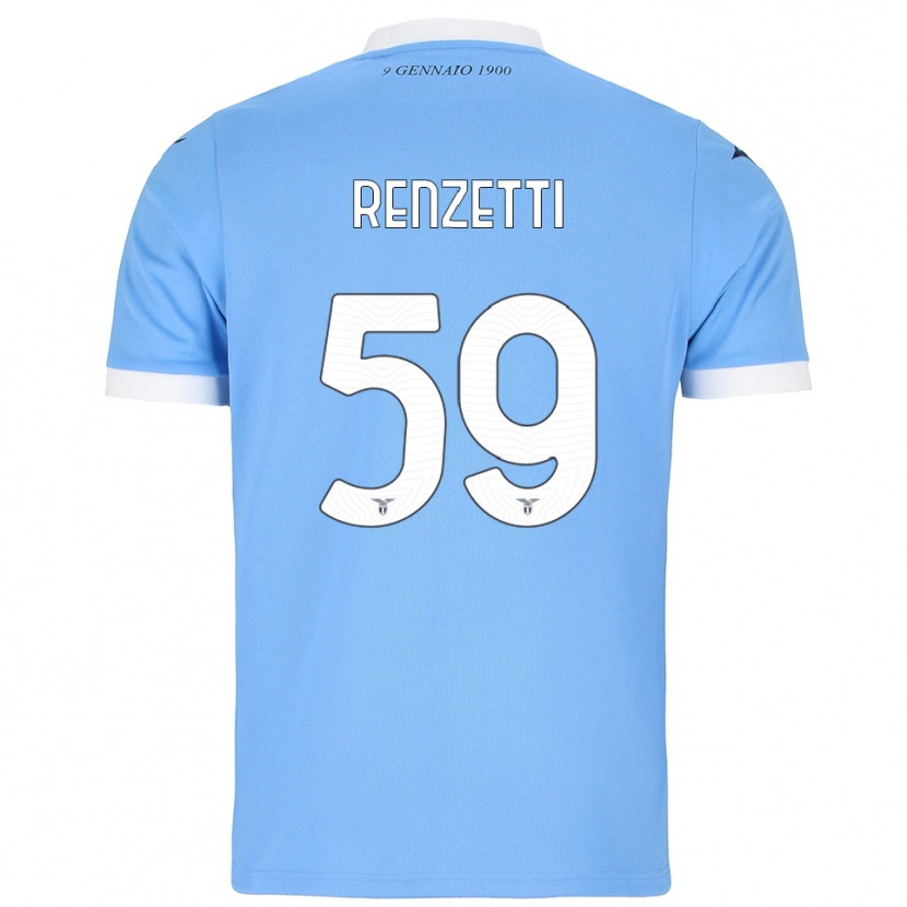 Danxen Damen Davide Renzetti #59 Himmelblau Weiß Heimtrikot Trikot 2025/26 T-Shirt Schweiz