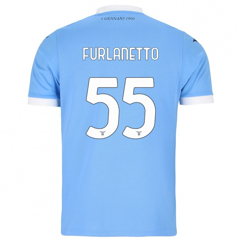 Danxen Damen Alessio Furlanetto #55 Himmelblau Weiß Heimtrikot Trikot 2025/26 T-Shirt Schweiz