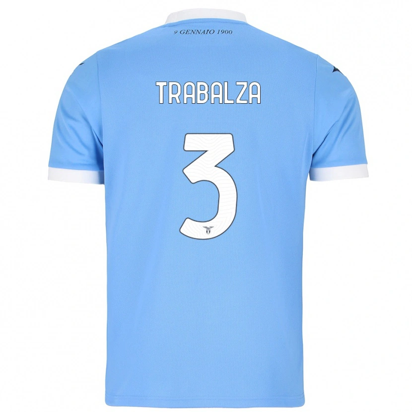 Danxen Damen Alessandro Trabalza #3 Himmelblau Weiß Heimtrikot Trikot 2025/26 T-Shirt Schweiz