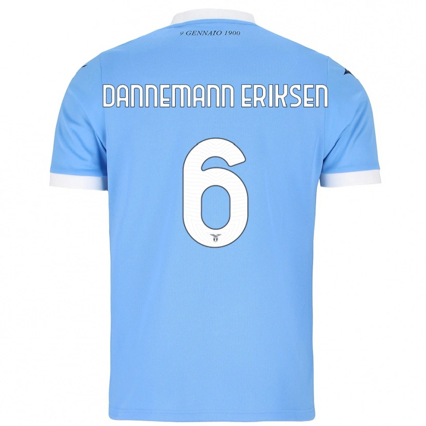 Danxen Damen Louise Dannemann Eriksen #6 Himmelblau Weiß Heimtrikot Trikot 2025/26 T-Shirt Schweiz