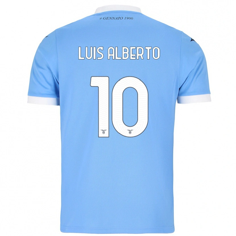 Danxen Damen Luis Alberto #10 Himmelblau Weiß Heimtrikot Trikot 2025/26 T-Shirt Schweiz
