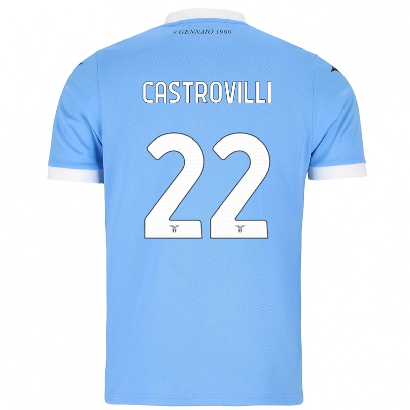 Danxen Damen Gaetano Castrovilli #22 Himmelblau Weiß Heimtrikot Trikot 2025/26 T-Shirt Schweiz