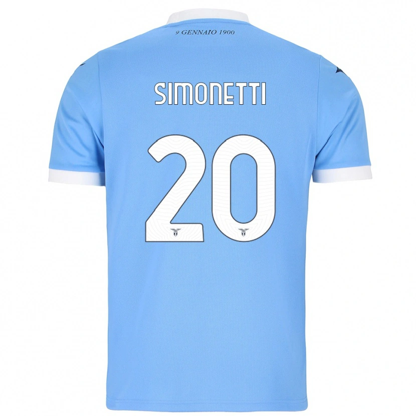 Danxen Damen Flaminia Simonetti #20 Himmelblau Weiß Heimtrikot Trikot 2025/26 T-Shirt Schweiz