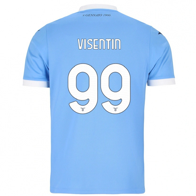 Danxen Damen Noemi Visentin #99 Himmelblau Weiß Heimtrikot Trikot 2025/26 T-Shirt Schweiz
