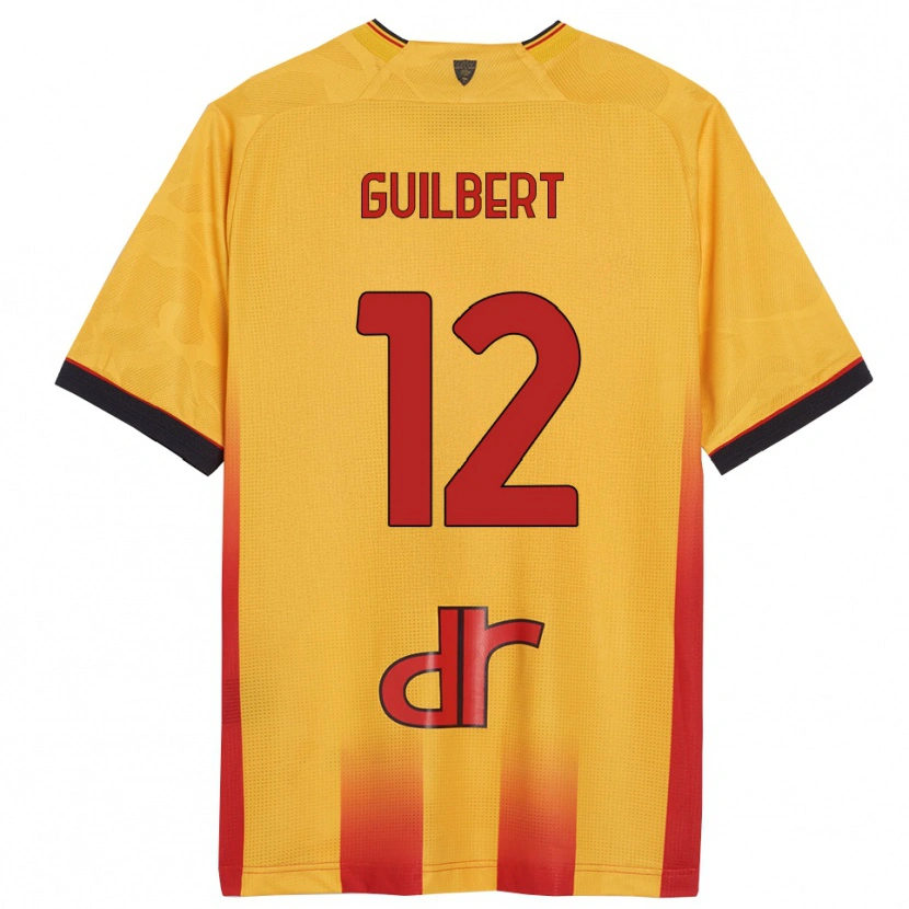 Danxen Damen Frédéric Guilbert #12 Gelb Orange Heimtrikot Trikot 2025/26 T-Shirt Schweiz