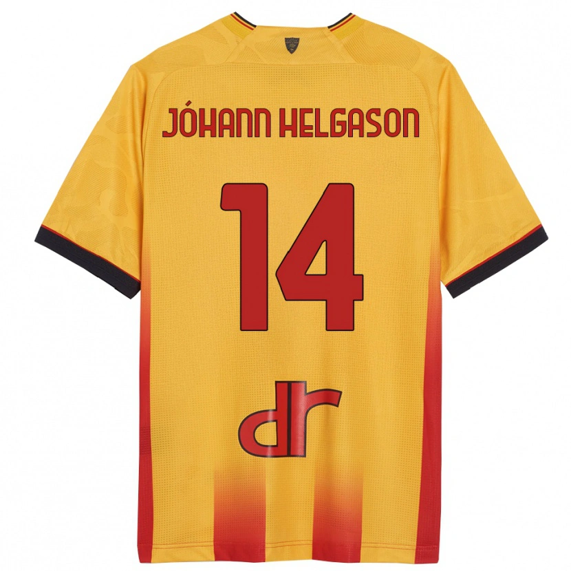 Danxen Damen Thórir Jóhann Helgason #14 Gelb Orange Heimtrikot Trikot 2025/26 T-Shirt Schweiz