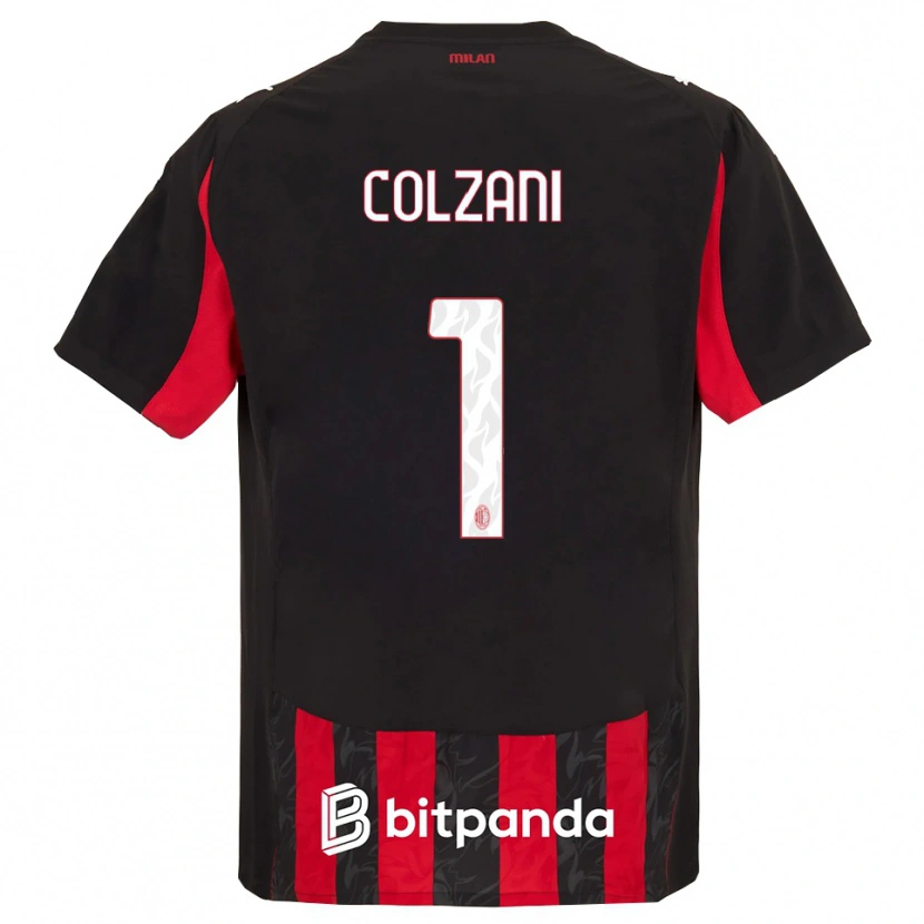 Danxen Damen Edoardo Colzani #1 Rot Schwarz Heimtrikot Trikot 2025/26 T-Shirt Schweiz