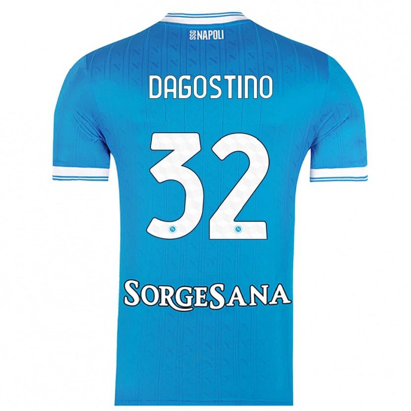 Danxen Damen Giuseppe Dagostino #32 Himmelblau Weiß Heimtrikot Trikot 2025/26 T-Shirt Schweiz