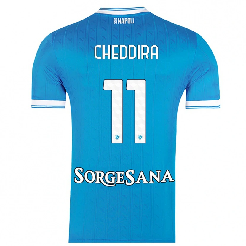 Danxen Damen Walid Cheddira #11 Himmelblau Weiß Heimtrikot Trikot 2025/26 T-Shirt Schweiz