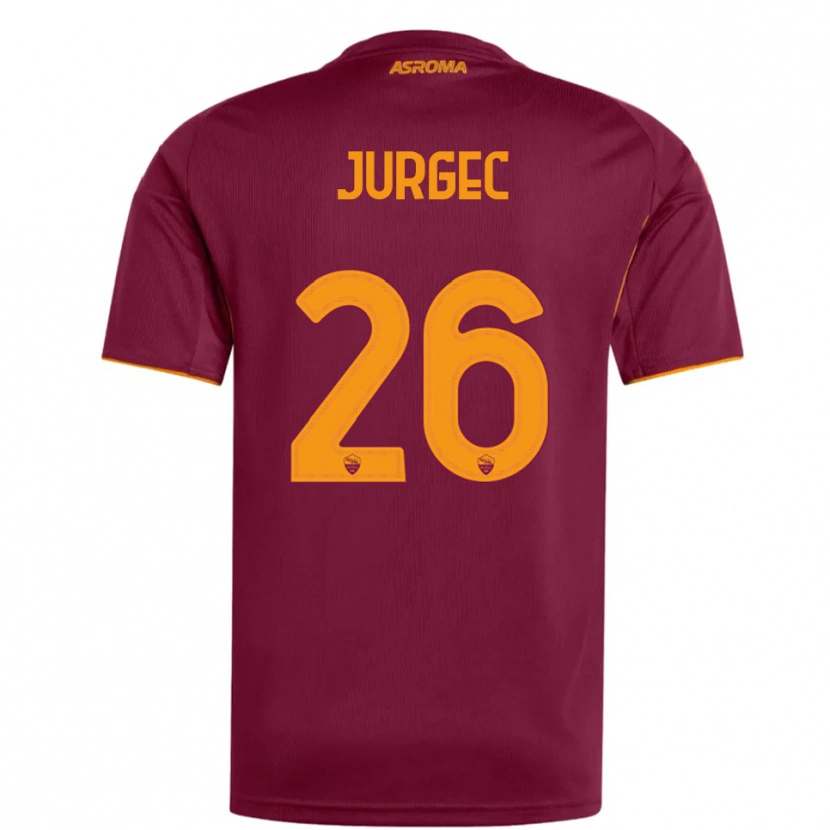 Danxen Damen Jan Jurgec #26 Burgunderrot Orange Heimtrikot Trikot 2025/26 T-Shirt Schweiz