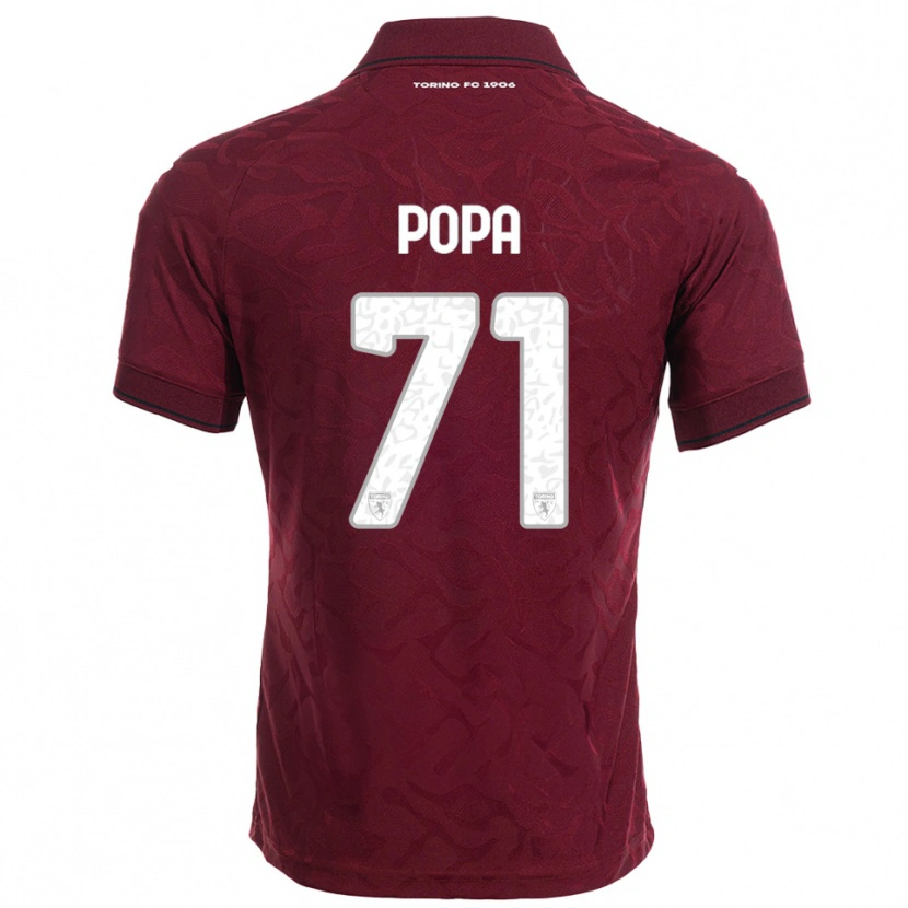 Danxen Damen Mihai Popa #71 Burgunderrot Weiß Heimtrikot Trikot 2025/26 T-Shirt Schweiz