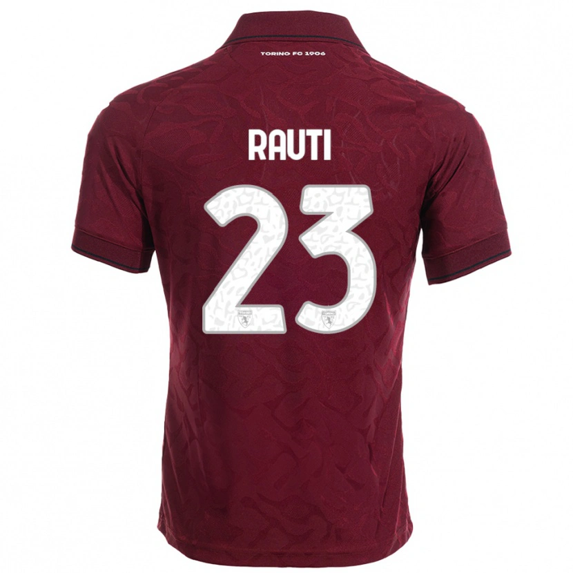 Danxen Damen Nicola Rauti #23 Burgunderrot Weiß Heimtrikot Trikot 2025/26 T-Shirt Schweiz