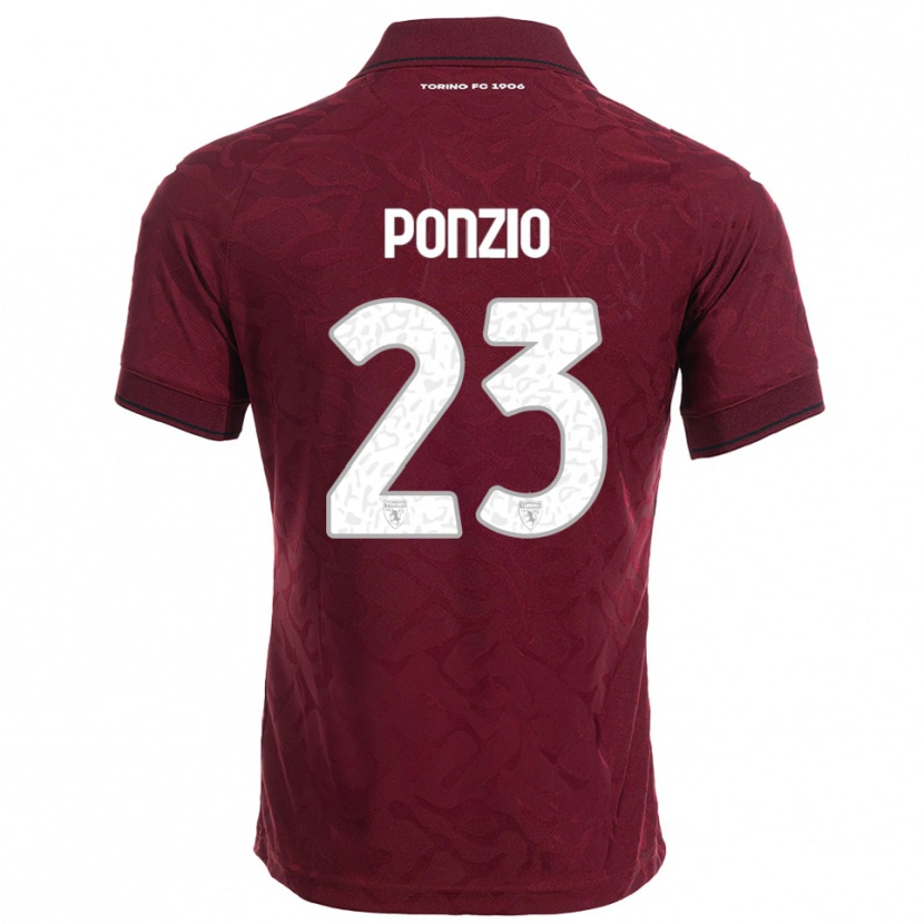 Danxen Damen Erika Ponzio #23 Burgunderrot Weiß Heimtrikot Trikot 2025/26 T-Shirt Schweiz