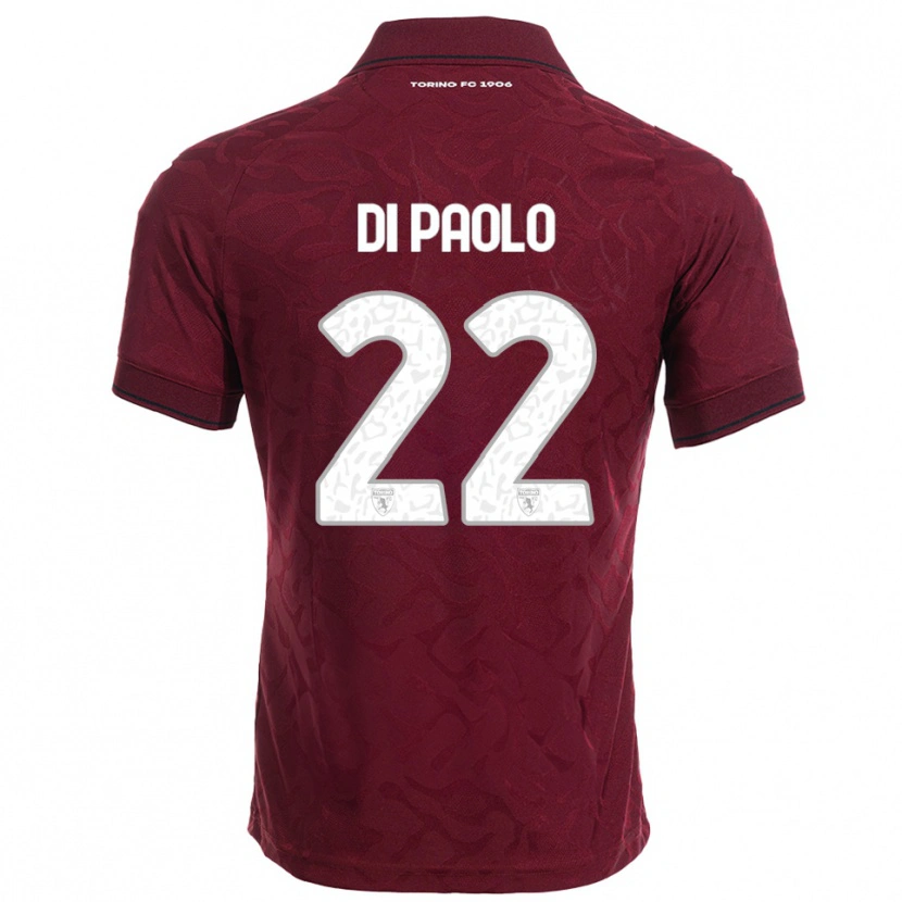 Danxen Damen Sebastiano Di Paolo #22 Burgunderrot Weiß Heimtrikot Trikot 2025/26 T-Shirt Schweiz