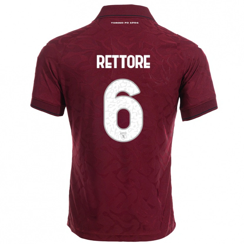 Danxen Damen Mirko Rettore #6 Burgunderrot Weiß Heimtrikot Trikot 2025/26 T-Shirt Schweiz