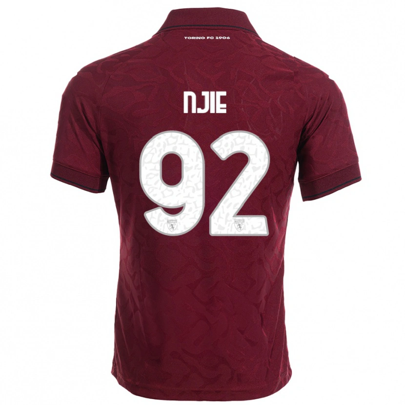 Danxen Damen Alieu Njie #92 Burgunderrot Weiß Heimtrikot Trikot 2025/26 T-Shirt Schweiz