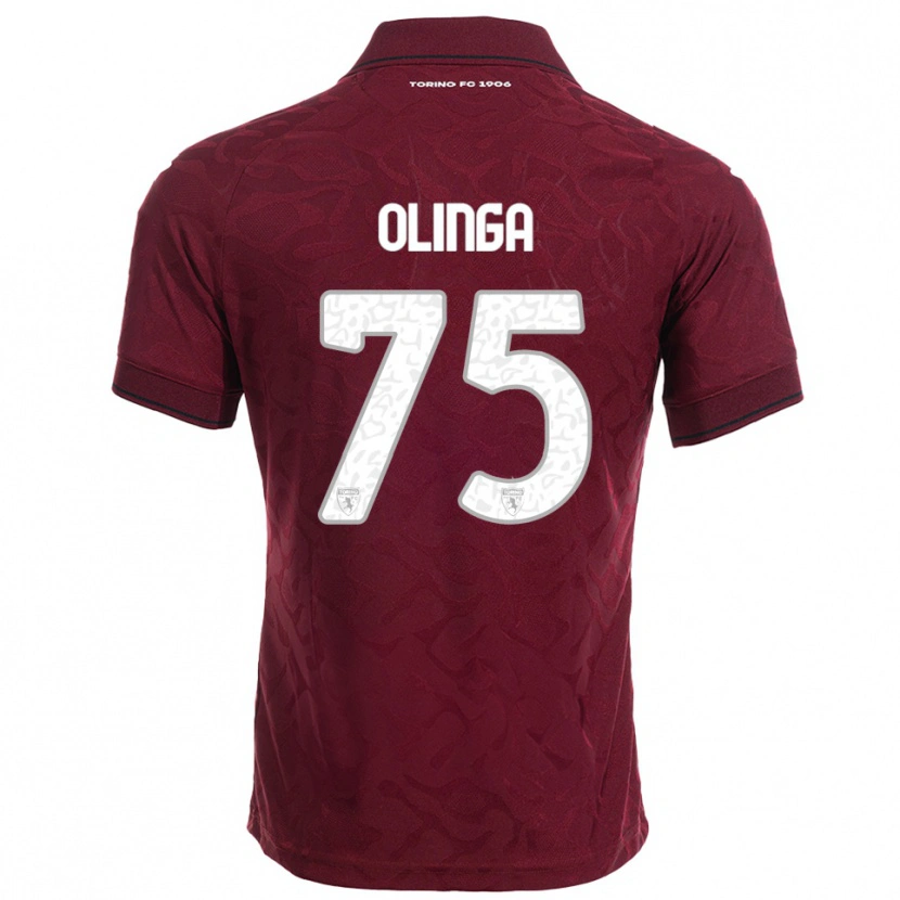 Danxen Damen Kenny Liema Olinga #75 Burgunderrot Weiß Heimtrikot Trikot 2025/26 T-Shirt Schweiz