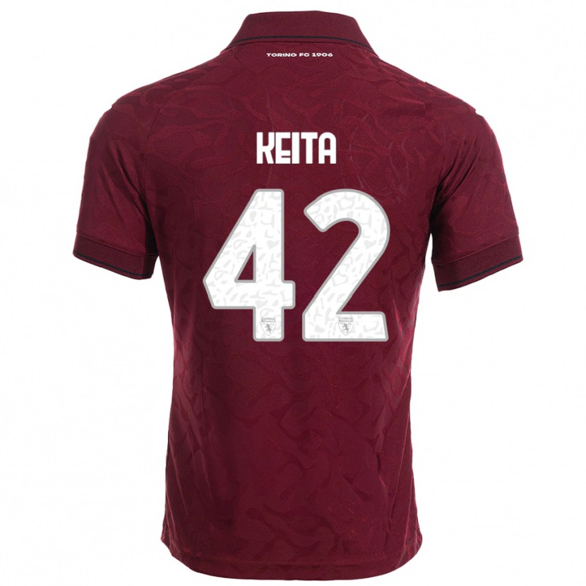 Danxen Damen Karamoko Keita #42 Burgunderrot Weiß Heimtrikot Trikot 2025/26 T-Shirt Schweiz