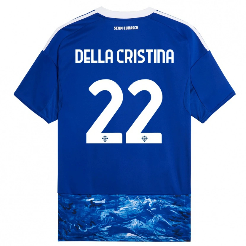 Danxen Damen Stefano Della Cristina #22 Blau Weiß Heimtrikot Trikot 2025/26 T-Shirt Schweiz