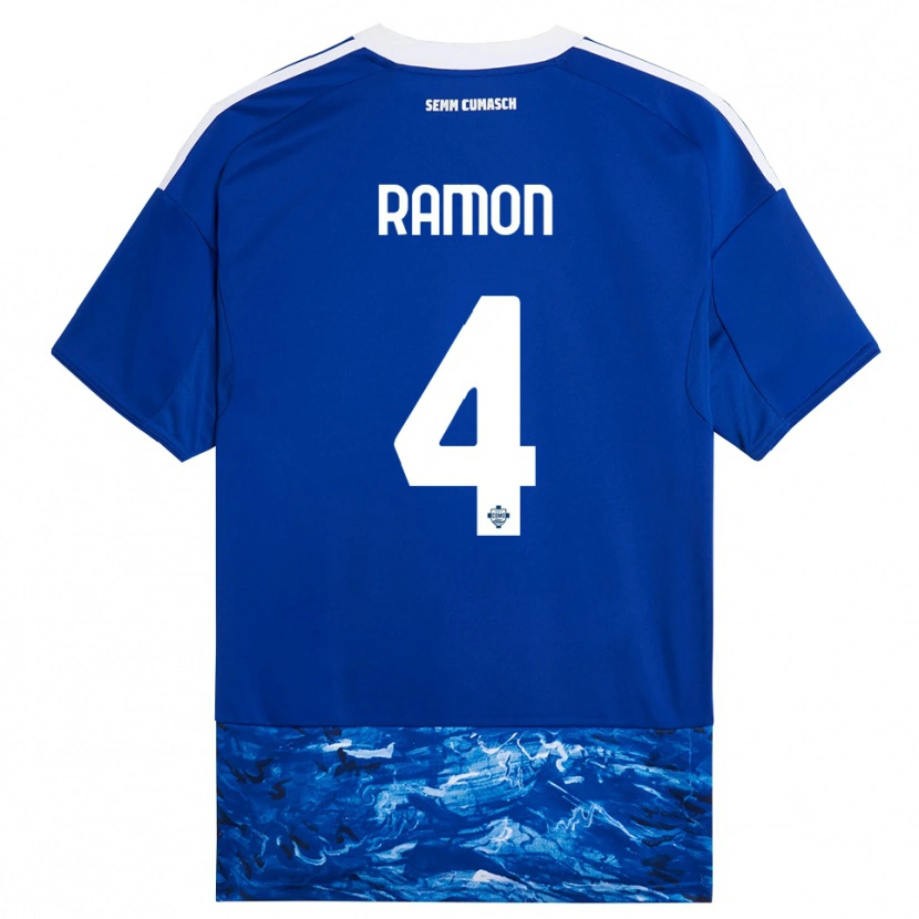 Danxen Damen Jacobo Ramón #4 Blau Weiß Heimtrikot Trikot 2025/26 T-Shirt Schweiz