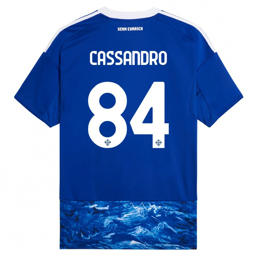 Danxen Damen Tommaso Cassandro #84 Blau Weiß Heimtrikot Trikot 2025/26 T-Shirt Schweiz