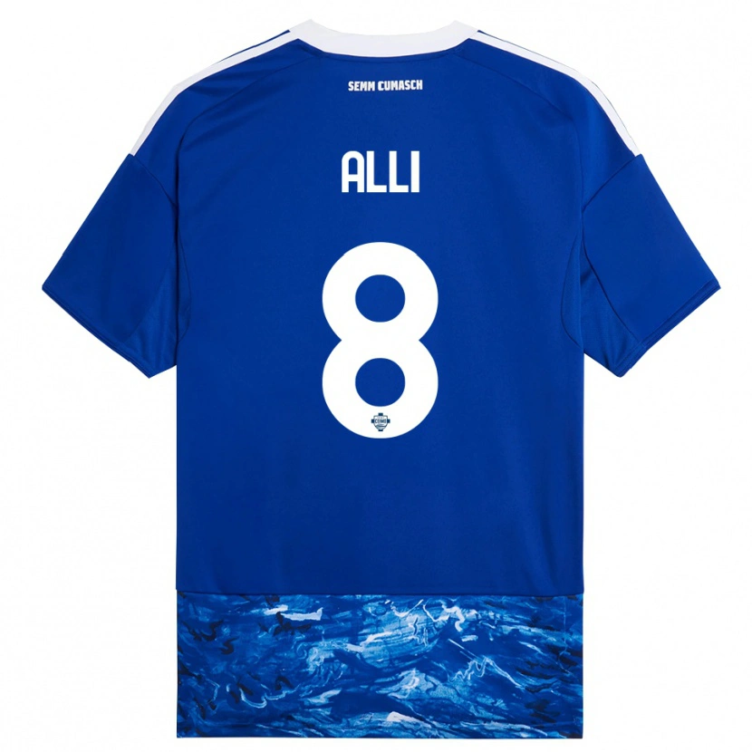Danxen Damen Dele Alli #8 Blau Weiß Heimtrikot Trikot 2025/26 T-Shirt Schweiz