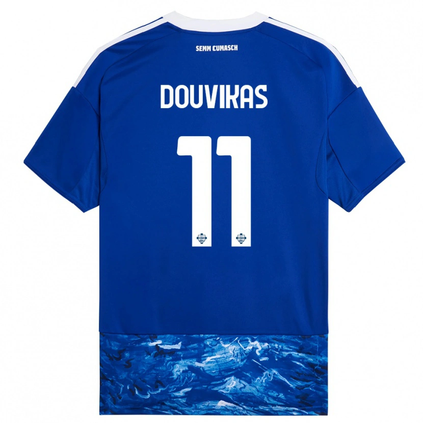 Danxen Damen Anastasios Douvikas #11 Blau Weiß Heimtrikot Trikot 2025/26 T-Shirt Schweiz