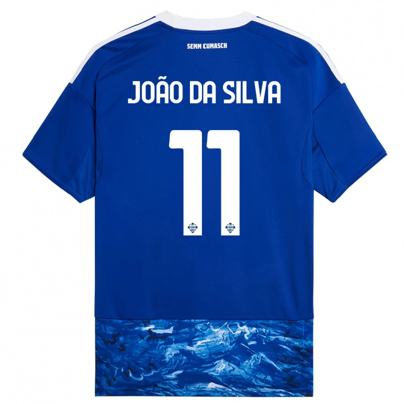 Danxen Damen Miguel João Da Silva #11 Blau Weiß Heimtrikot Trikot 2025/26 T-Shirt Schweiz
