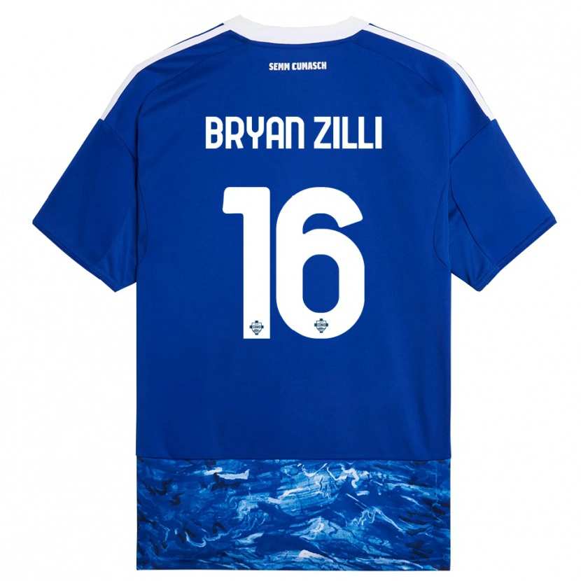 Danxen Damen Rocco Bryan Zilli #16 Blau Weiß Heimtrikot Trikot 2025/26 T-Shirt Schweiz