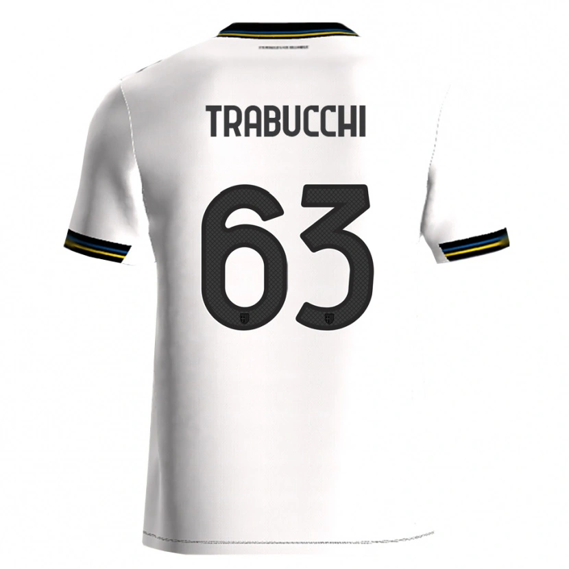 Danxen Damen Nicolas Trabucchi #63 Weiß Schwarz Heimtrikot Trikot 2025/26 T-Shirt Schweiz