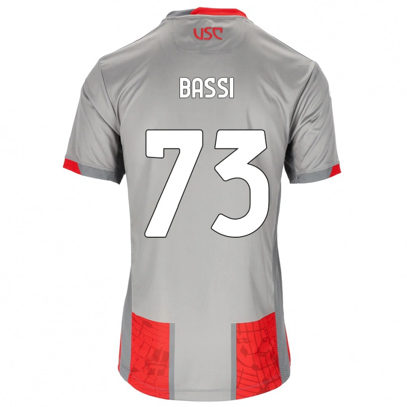 Danxen Damen Emanuele Bassi #73 Rot Grau Heimtrikot Trikot 2025/26 T-Shirt Schweiz