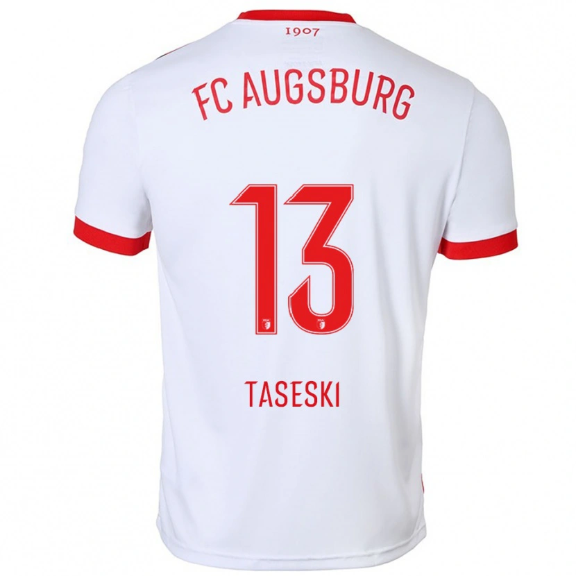 Danxen Damen Kristijan Taseski #13 Weiß Rot Heimtrikot Trikot 2025/26 T-Shirt Schweiz