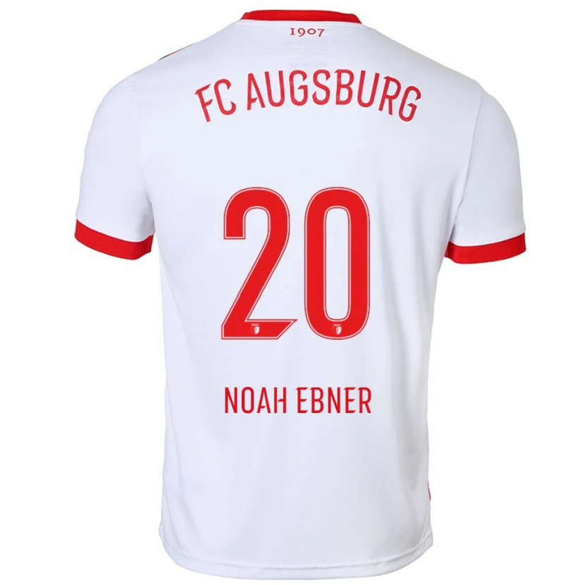 Danxen Damen Noah Ebner #20 Weiß Rot Heimtrikot Trikot 2025/26 T-Shirt Schweiz