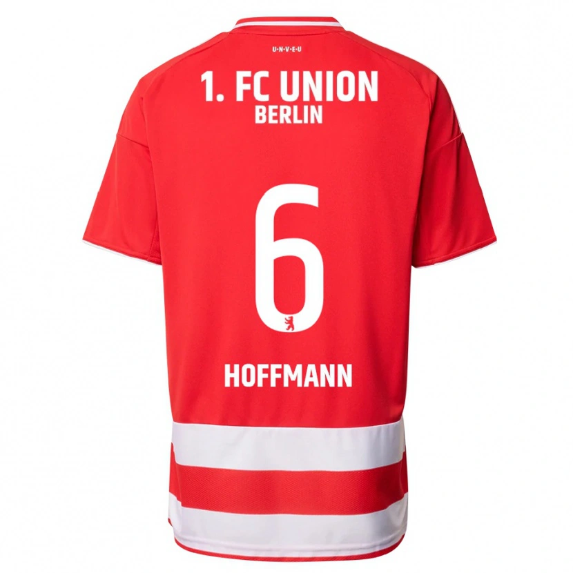 Danxen Damen Finn Hoffmann #6 Rot Weiß Heimtrikot Trikot 2025/26 T-Shirt Schweiz