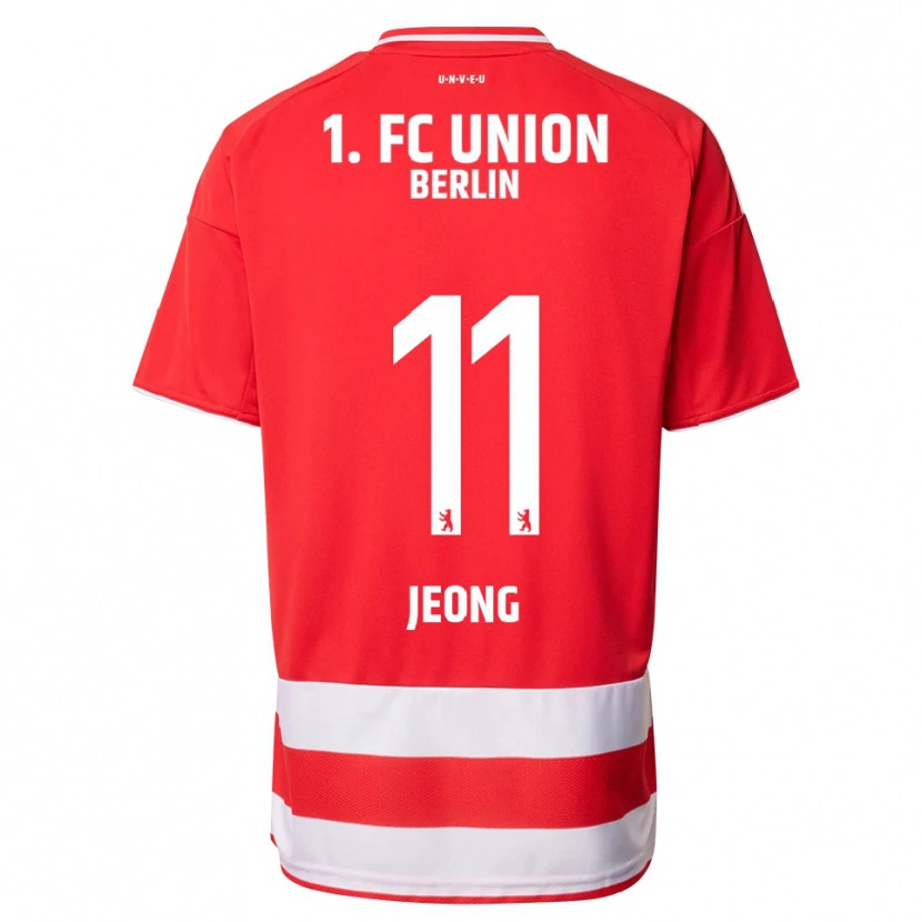 Danxen Damen Woo-Yeong Jeong #11 Rot Weiß Heimtrikot Trikot 2025/26 T-Shirt Schweiz