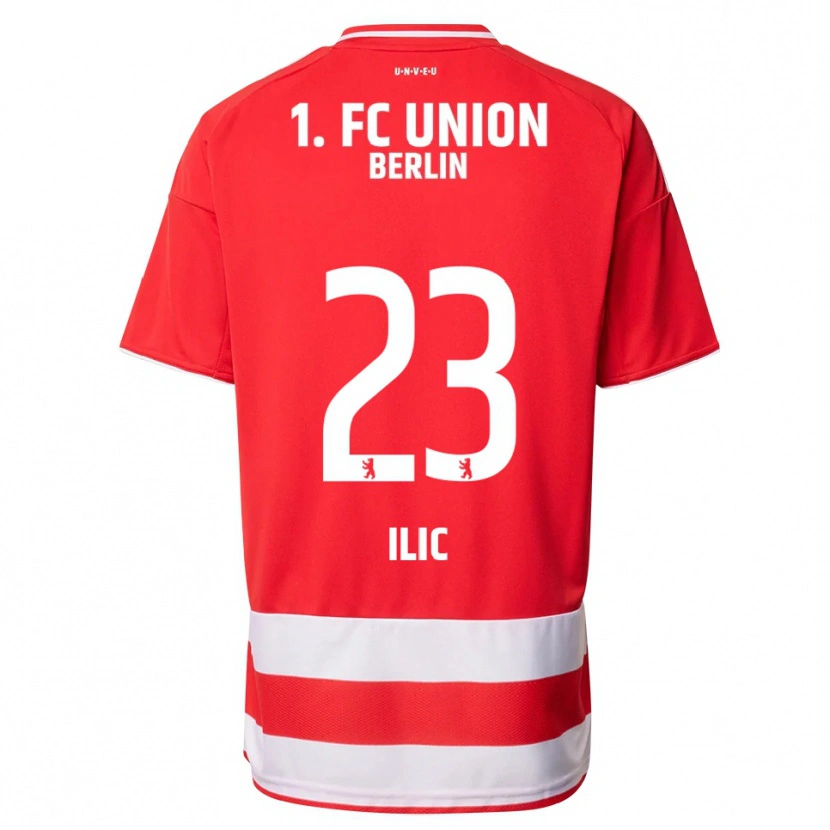 Danxen Damen Andrej Ilic #23 Rot Weiß Heimtrikot Trikot 2025/26 T-Shirt Schweiz