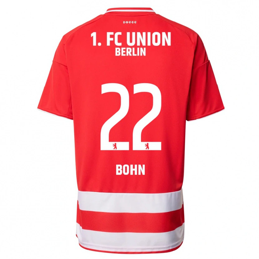 Danxen Damen Oskar Bohn #22 Rot Weiß Heimtrikot Trikot 2025/26 T-Shirt Schweiz