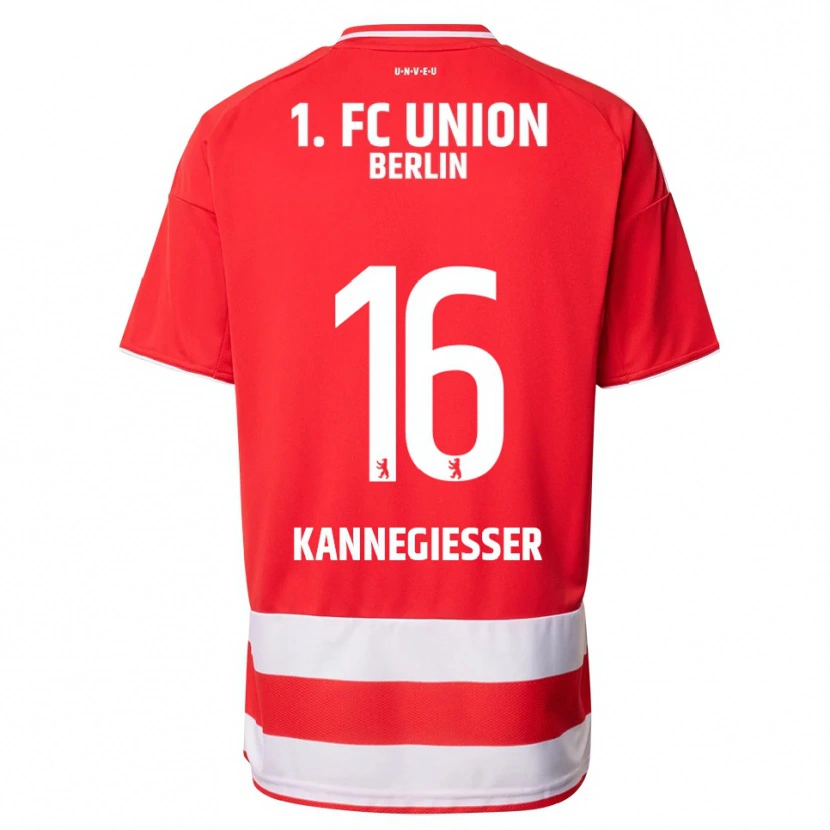 Danxen Damen Tom Kannegießer #16 Rot Weiß Heimtrikot Trikot 2025/26 T-Shirt Schweiz