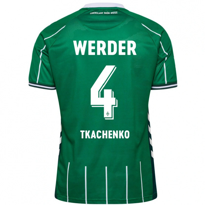 Danxen Damen Oleksandr Tkachenko #4 Grün Weiß Heimtrikot Trikot 2025/26 T-Shirt Schweiz