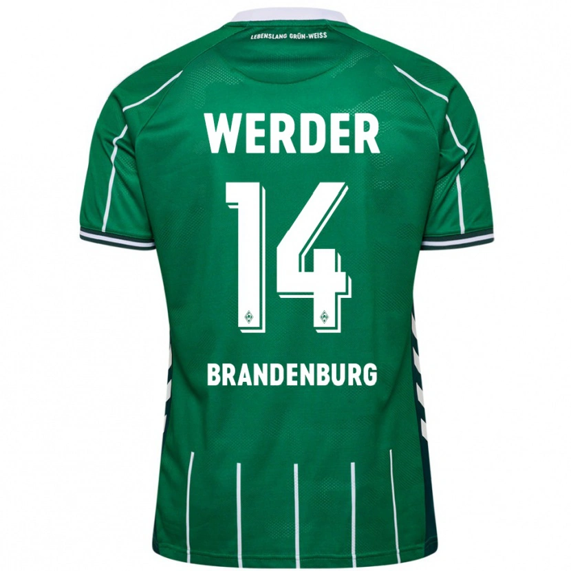 Danxen Damen Michaela Brandenburg #14 Grün Weiß Heimtrikot Trikot 2025/26 T-Shirt Schweiz