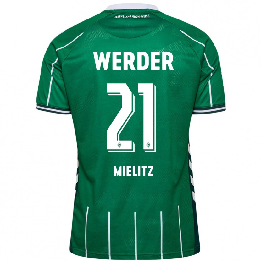 Danxen Damen Sebastian Mielitz #21 Grün Weiß Heimtrikot Trikot 2025/26 T-Shirt Schweiz