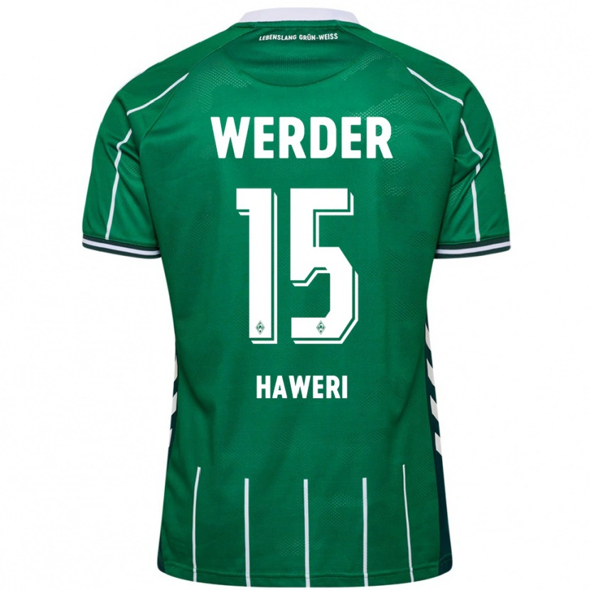 Danxen Damen Adrian Haweri #15 Grün Weiß Heimtrikot Trikot 2025/26 T-Shirt Schweiz