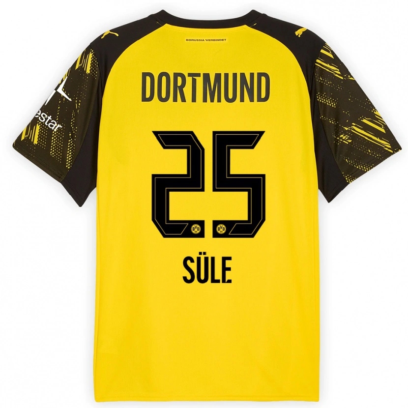 Danxen Damen Niklas Süle #25 Gelb Schwarz Heimtrikot Trikot 2025/26 T-Shirt Schweiz