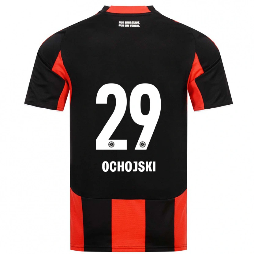 Danxen Damen Nico Ochojski #29 Schwarz Rot Heimtrikot Trikot 2025/26 T-Shirt Schweiz