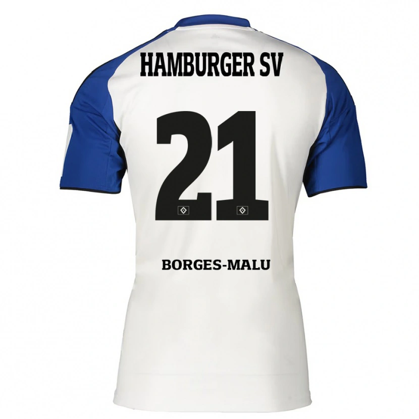 Danxen Damen Louis Borges-Malu #21 Weiß Blau Heimtrikot Trikot 2025/26 T-Shirt Schweiz