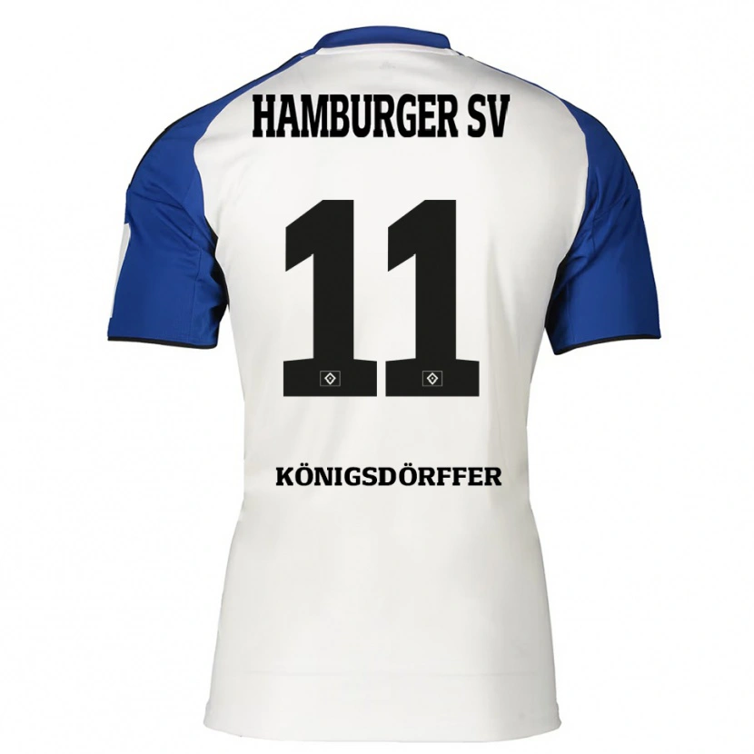 Danxen Damen Ransford Königsdörffer #11 Weiß Blau Heimtrikot Trikot 2025/26 T-Shirt Schweiz