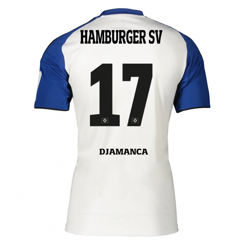 Danxen Damen Ismaila Djamanca #17 Weiß Blau Heimtrikot Trikot 2025/26 T-Shirt Schweiz
