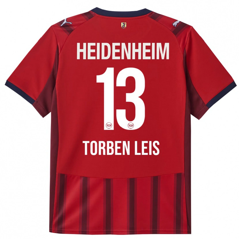 Danxen Damen Torben Leis #13 Rot Marineblau Heimtrikot Trikot 2025/26 T-Shirt Schweiz